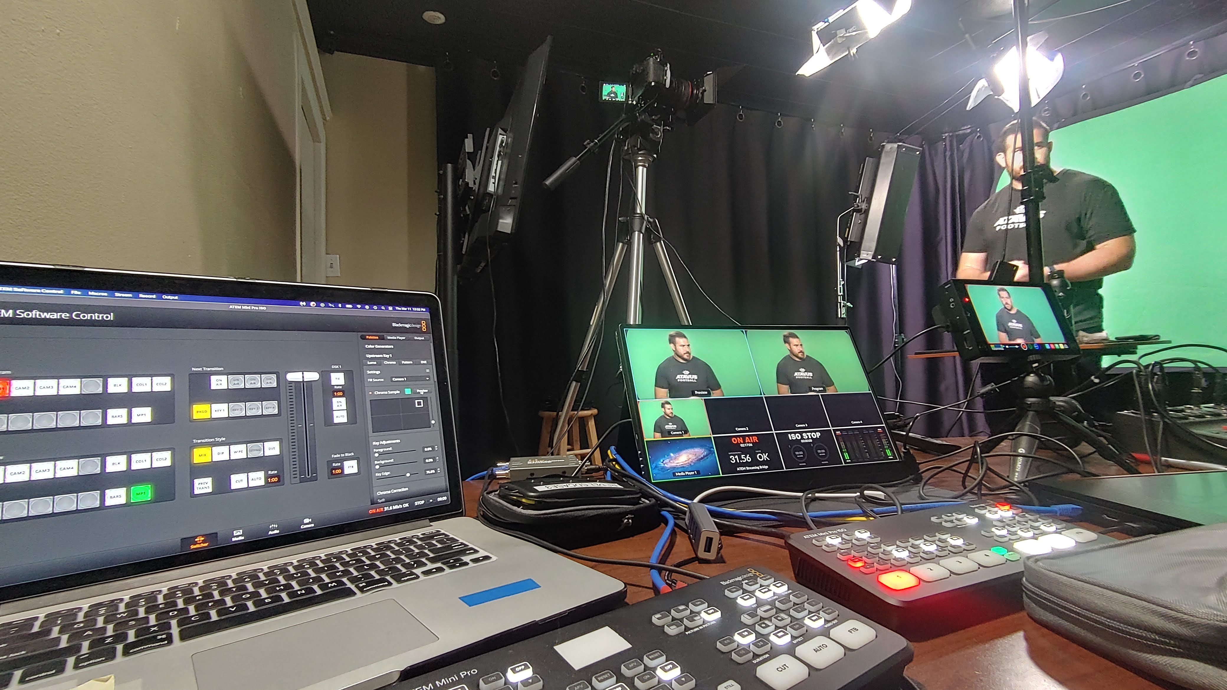 Large studio set